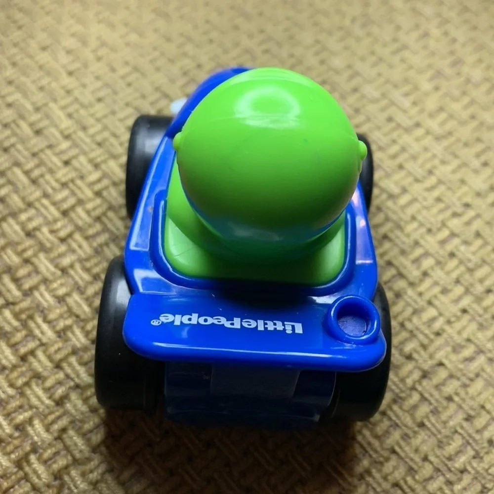 Little People Race Car Green Helmet Boy